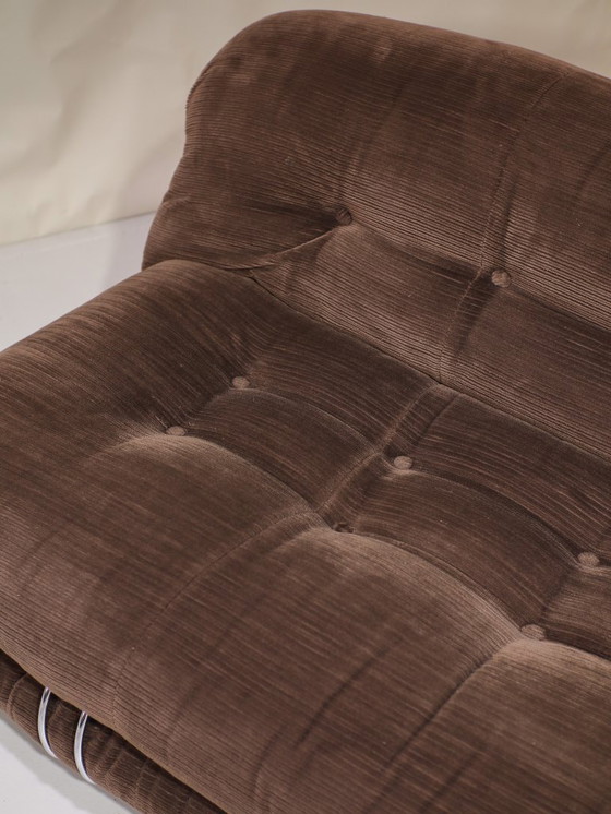 Image 1 of Soriana 2-seater sofa Cassina brown Italy 1970s