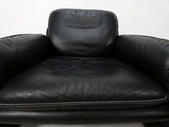 De Sede DS61 Sessel - schwarzes Leder, Vintage (Foto 10 von 15)