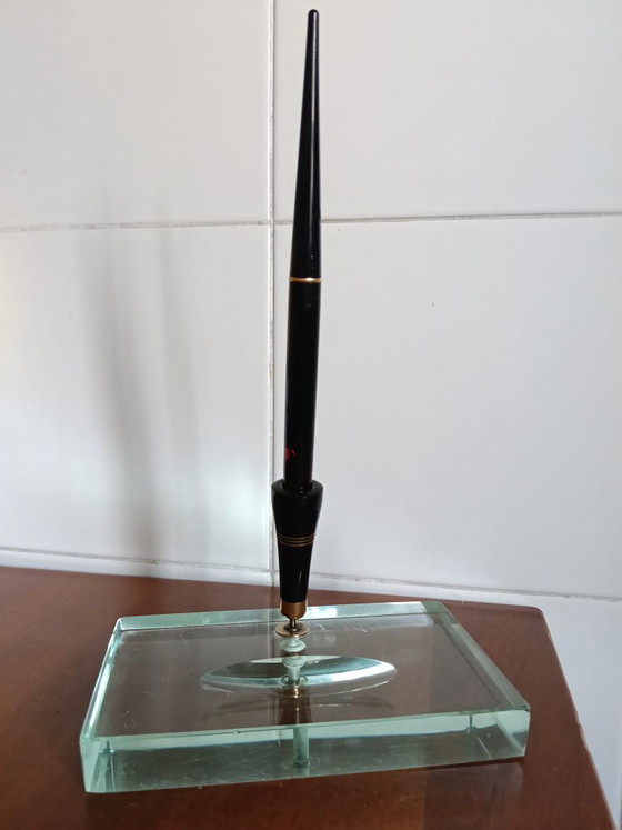OMAS EXTRA Fountain Pen – 14K (585) Gold Nib, Heart-Shaped Hole – 1940s/1950s – Decorative Objects, Plastic (photo 7 of 8)