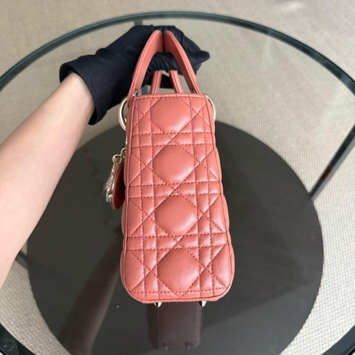 DIOR LADY SMALL ABC FLAP - CANNAGE LAMSLEER CARAMEL GOUDEN BESLAG MYABC