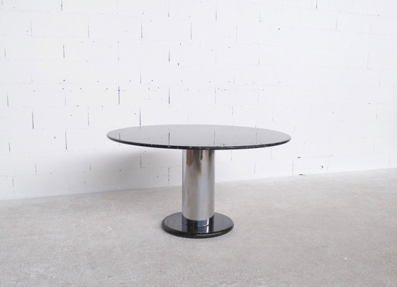Image 1 of LOTOROSSO TABLE BY ETTORE SOTTSASS POLTRONOVA MARBLE PUBLISHER 1965