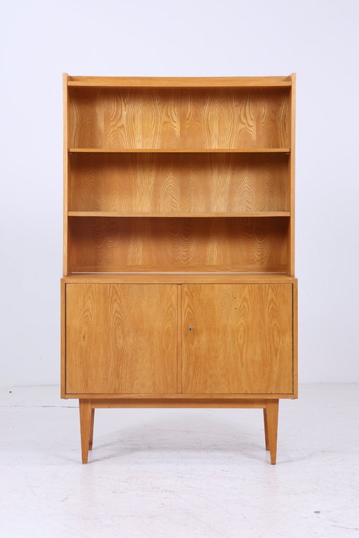 Vintage Hellerau shelf from the 602 series | Mid - Century bookshelf | Retro wooden storage 60s 70s #07-06