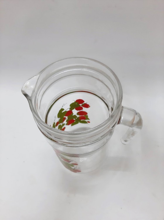 Image 1 of Vintage glass ewer, pitcher