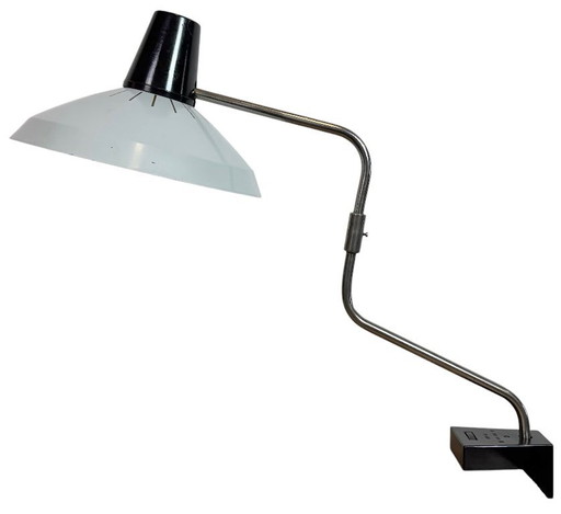 Lampada da scrivania per ufficio industriale grigia di Elektrosvit, anni '70