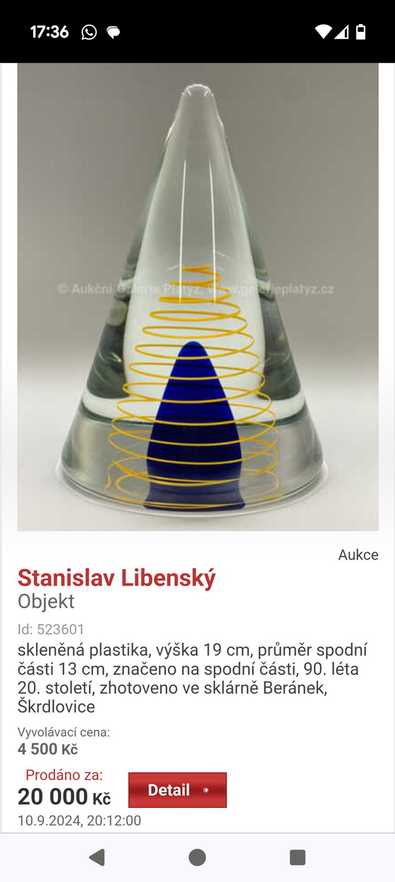 Image 1 of Sculpture en verre Metalurch/ Art du verre