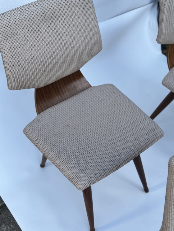 Image 1 of Satz von vier MCM-Esszimmerstühlen