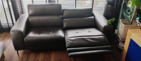 Image 1 of Divano elettrico in pelle a 2,5 posti