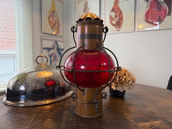 Image 1 of Antique emergency signal lantern from 1956 Royal Holland Lloyd