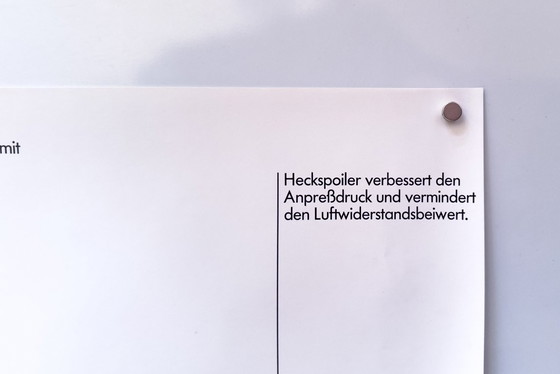 Image 1 of 🚗 Originele vintage Porsche 944 doorsnede – 1982 poster / plakat - XL 76 × 102 cm