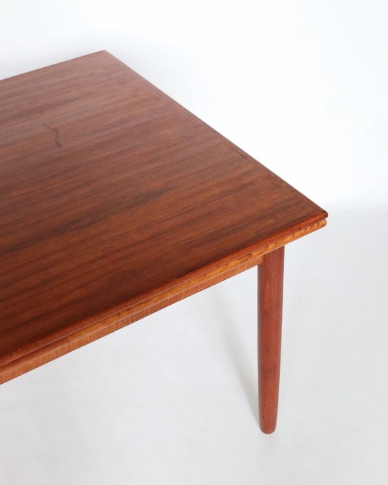 Image 1 of Vintage teak XL extendable dining table Danish design retro
