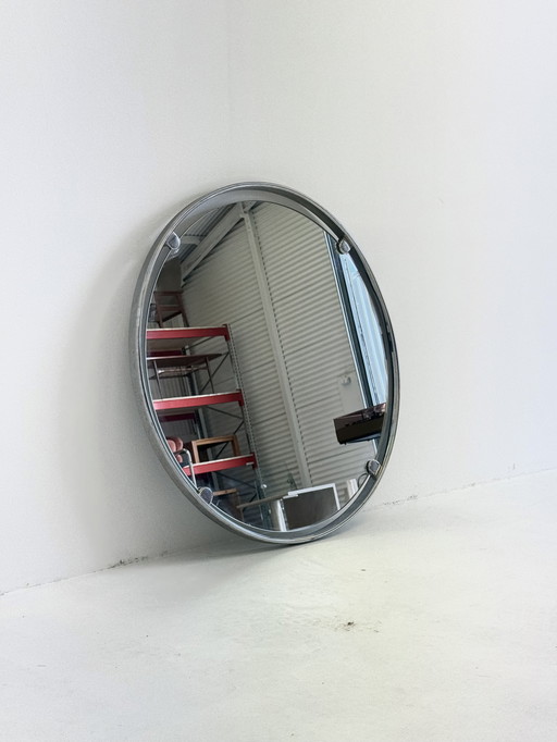Miroir design vintage avec cadre tubulaire