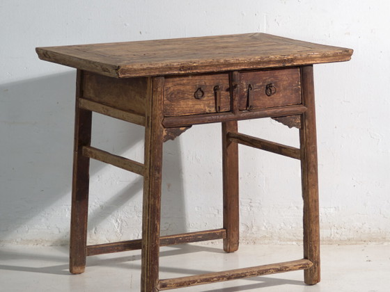 Antique Chinese work table with drawers – China, circa 1900 – Desk (photo 2 of 40)
