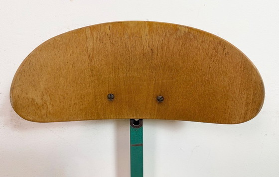 Image 1 of Dark Green Industrial Workshop Chair, 1950s