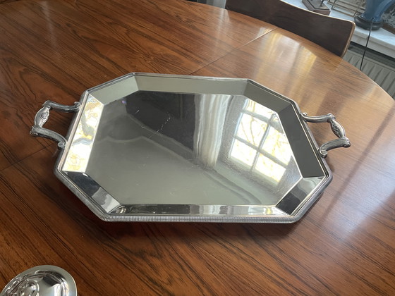 Image 1 of Service à café Art déco en métal argenté Christofle 