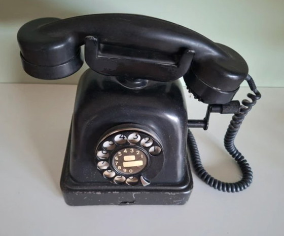 Image 1 of Vintage Bakelite Telephone from 1954: Belgian design atea