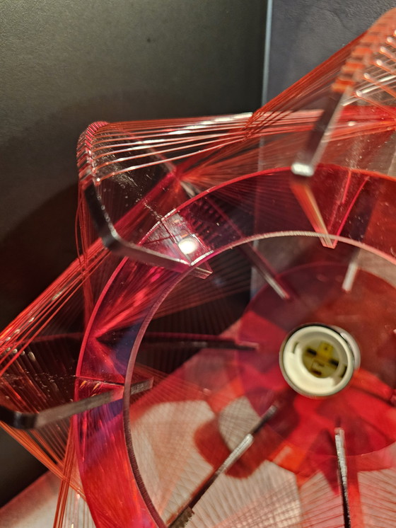 Image 1 of Paul secon? Futuristic space-age pendant lamp made of plexiglass and nylon thread