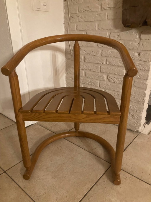 6x design eetkamer stoelen hout 