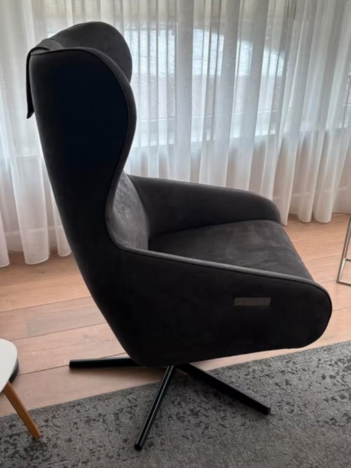 Juego de 2 sillones de relajación Prominent, tipo A-101 – fauteuils, Leather, Metal (photo 2 of 6)