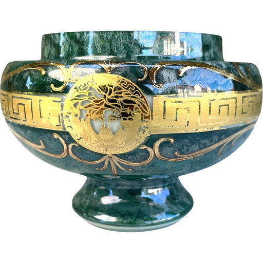 Vase en verre vintage de Crystalex Novy Bor, Tchécoslovaquie 1970