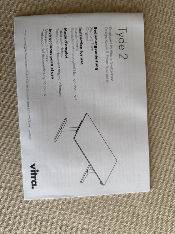 Image 1 of Zit-sta Vitra Bureau Tyde2, entworfen von Ronan & Erwan Bouroullec