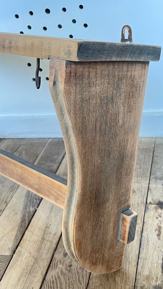Mensola vintage con 5 ganci, in legno grezzo – Scaffali a muro, Metal (photo 31 of 33)