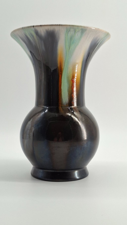 Glazed ceramic vase