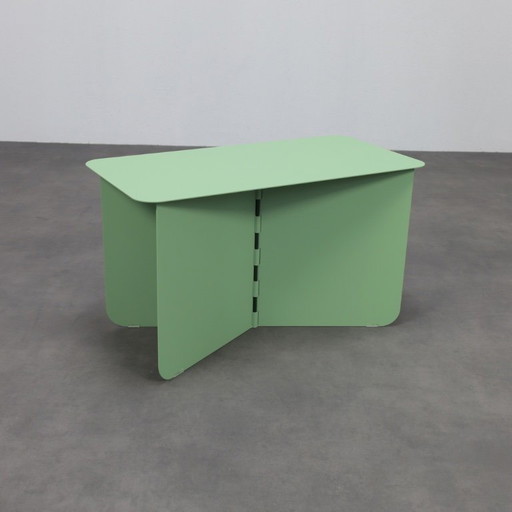 Side Table Hinge Large by Lex Pott for Puik Design light green