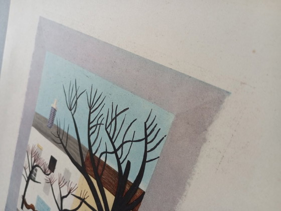 Jean Hugo Surrealist/Cubist/Art Deco Pochoir, Ca. 1930, Signed – Paintings & Drawings, Paper (photo 4 of 7)