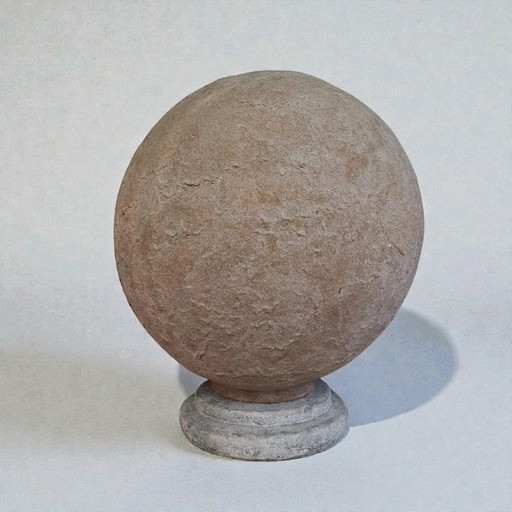 Vintage Plexiglass Globe Table Lamp