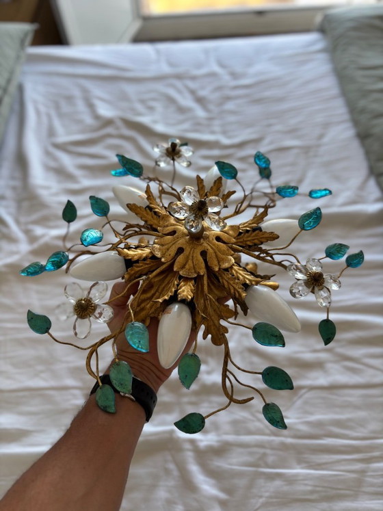 Image 1 of Lampadario vintage Banci Firenze – stile fiorentino italiano – in ottime condizioni