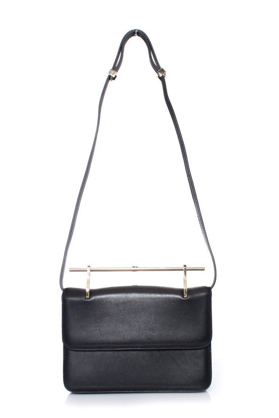 Image 1 of M2malletier, pochette La Fleur du Mal in pelle nera.