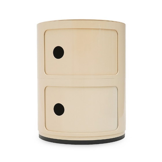 Image 1 of Mueble de almacenaje modular blanco de Anna Castelli para Kartell, años 70