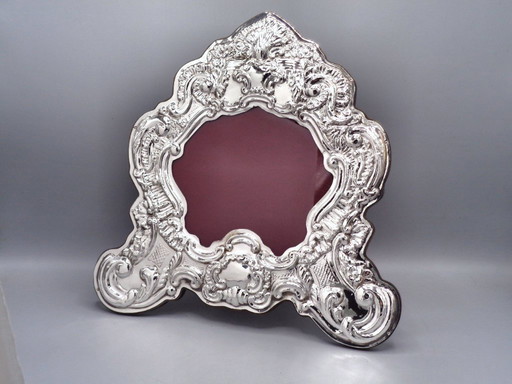 "Cartagloria" lijst/spiegel van 925 zilver, 30x30 cm