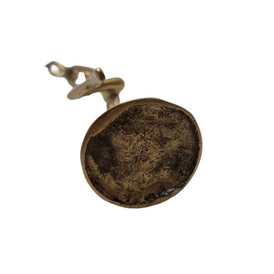 Image 1 of Vintage brass statue mother and child