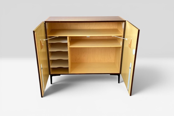Image 1 of Secrétaire de style années 50, style Magic Box Home Office, en palissandre.