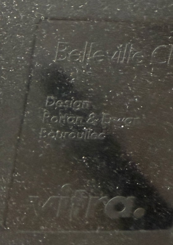 Image 1 of Set 2 Belleville Armchair moss gray Vitra Bouroullec