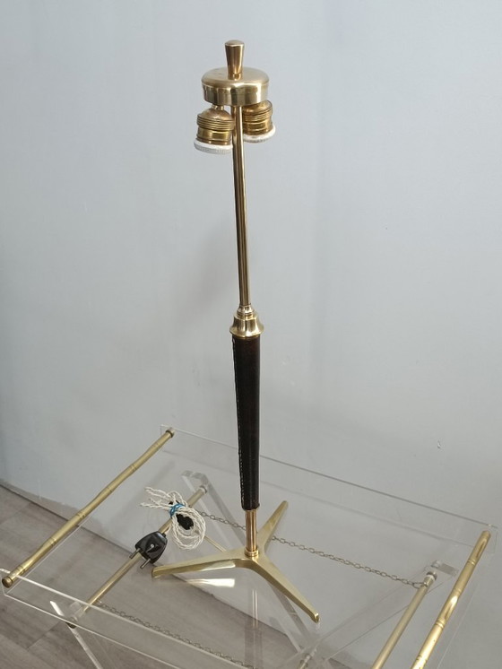 Image 1 of Lampe de table par Jacques Adnet 1950s