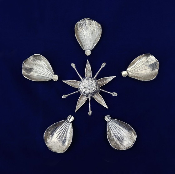 Image 1 of Gucci Style Five Petal Flower Ashtray or Catch-all Mid Century Italy C1960s