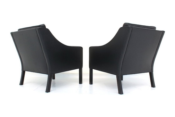 Image 1 of comme neuf ! Original Børge Mogensen for Fredericia Danish Lounge Set, Sofa and 2 Chairs, premium Leather, Oak, RP 31.161 Euro