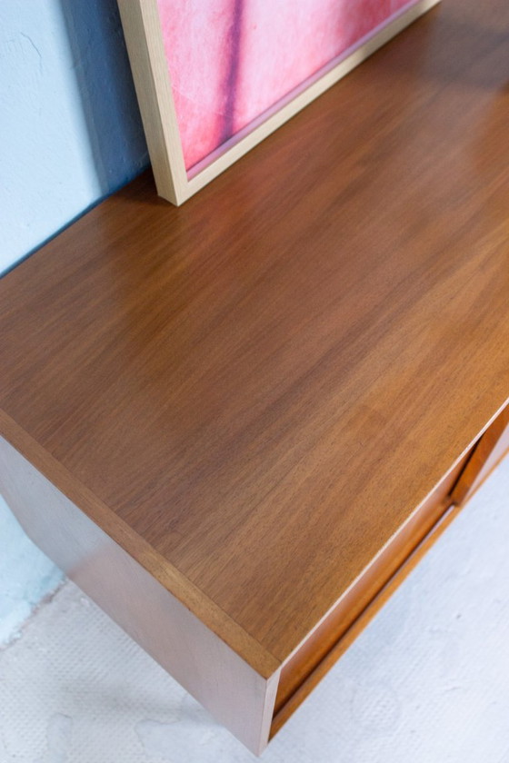 Image 1 of Vintage chest of drawers sideboard teak nut mid century 60s
