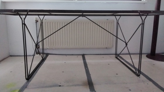 Image 1 of Moment frosted glass table by Niels Gammelgaard for IKEA.