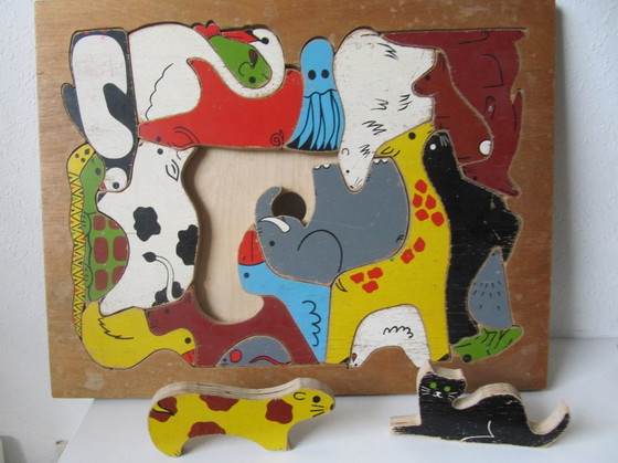 Enzo Mari Puzzle Tierpuzzle – Danes Milano, Enzo Mari, Dekorative Objekte, Holz (photo 10 of 16)