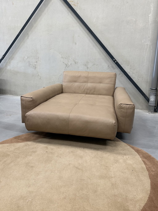 Sofá cama Rolf Benz 50 de cuero anilina D180-200xB145