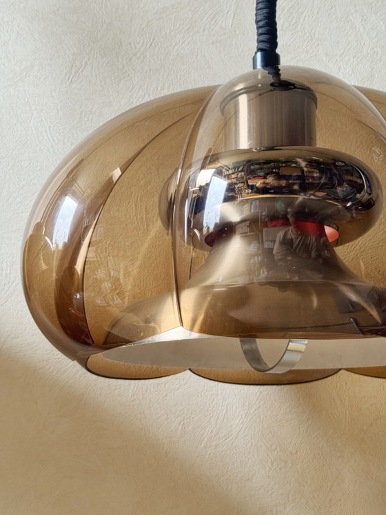 Vintage Dijkstra Flower Power Space Age Pendant Lamp 1970s – Dijkstra Lampen, Plastic (photo 3 of 7)