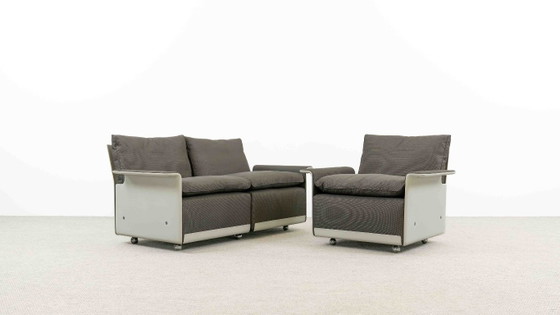 VITSOE SEATGROUP VAN DIETER RAMS, MODEL 620, EASYCHAIR+SOFA – Bankstel, Textile (photo 3 of 37)