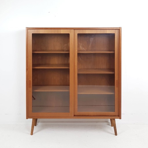 Vintage Hundevad Dänische Vitrine aus Teakholz | Wandschrank