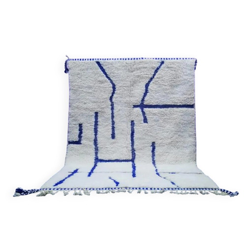Tapis en laine traditionnel fait main 2.5 x 1.5 m