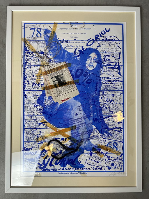 Genummerde zeefdruk - Wilfried Pas - Gesigneerd