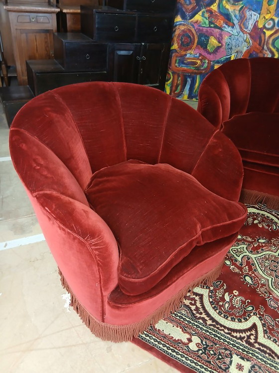 Image 1 of Gio Ponti Style Shell Living Room Set