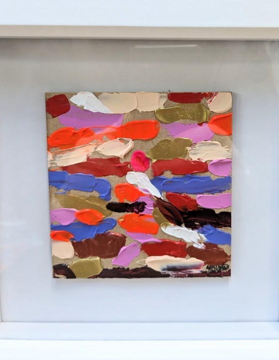 Image 1 of Sidmouth Sunset Original Acrylic Seascape Nigel Waters Signed Framed Painting